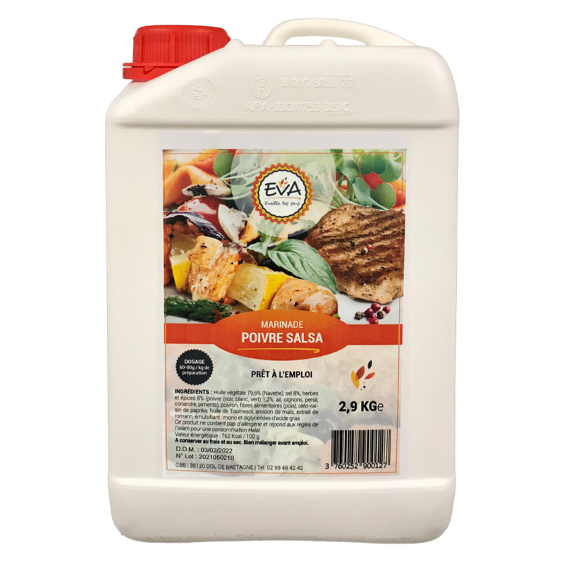Marinade poivre salsa bidon 2,9kg