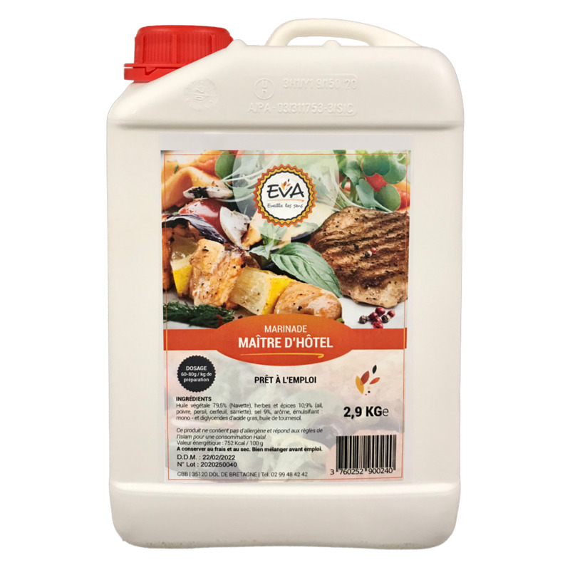 Marinade maître d'hôtel bidon 2,9kg