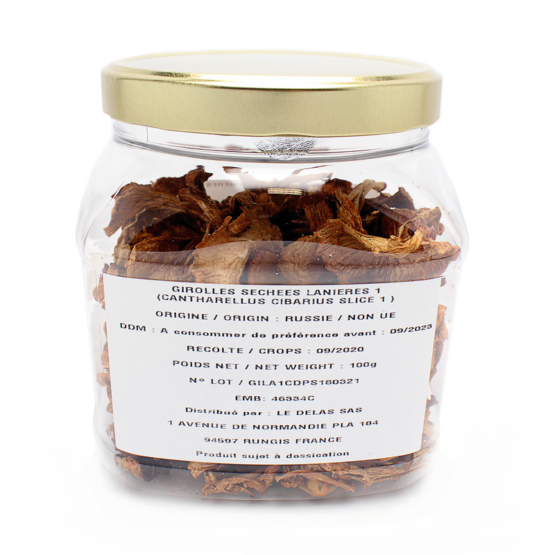 Girolle séchée en lanières tubo 100g
