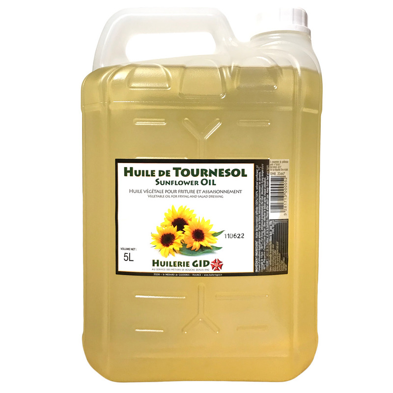 Sunflower oil 5L Huilerie Gid  Le Delas Rungis Food Wholesaler
