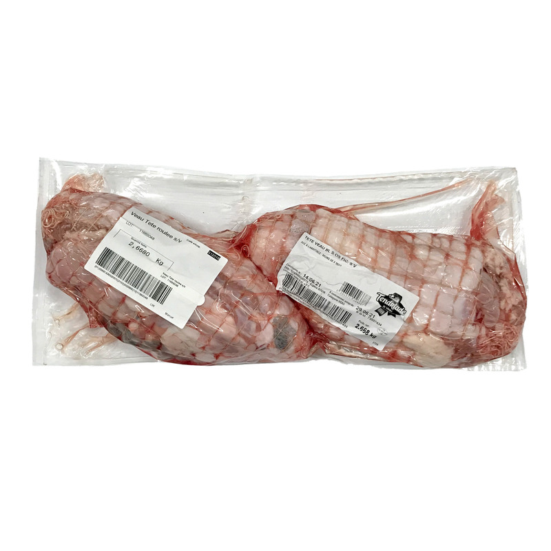 French veal rolled head vacuum packed ±2kg ⚖