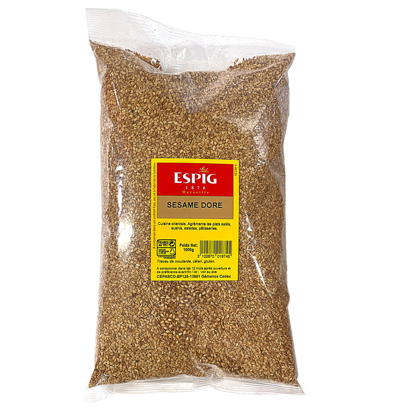 Golden sesame seeds bag 1kg