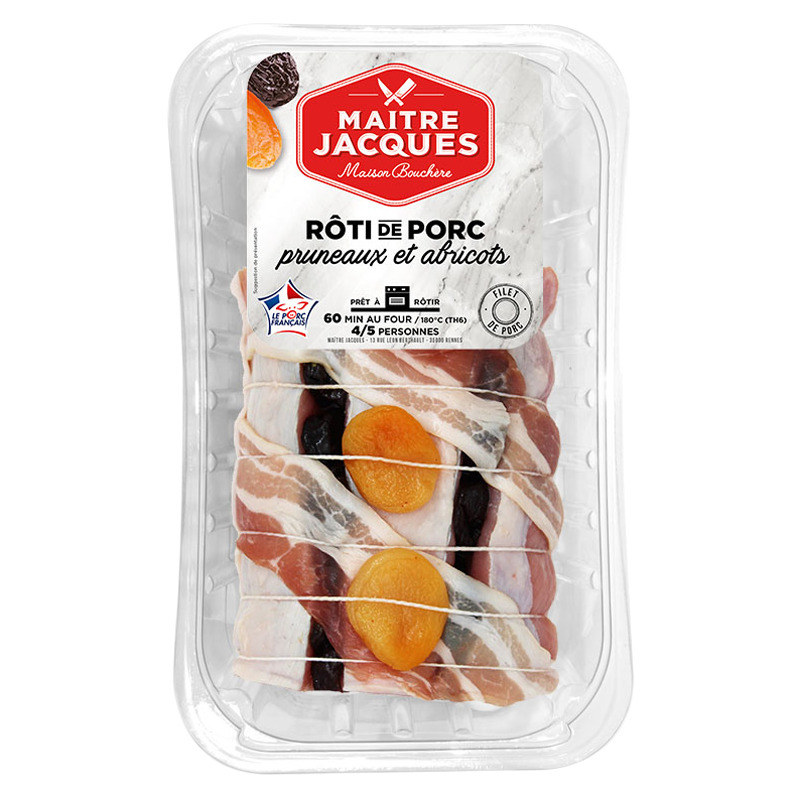 Rôti de porc aux pruneaux et aux abricots LPF ±900g