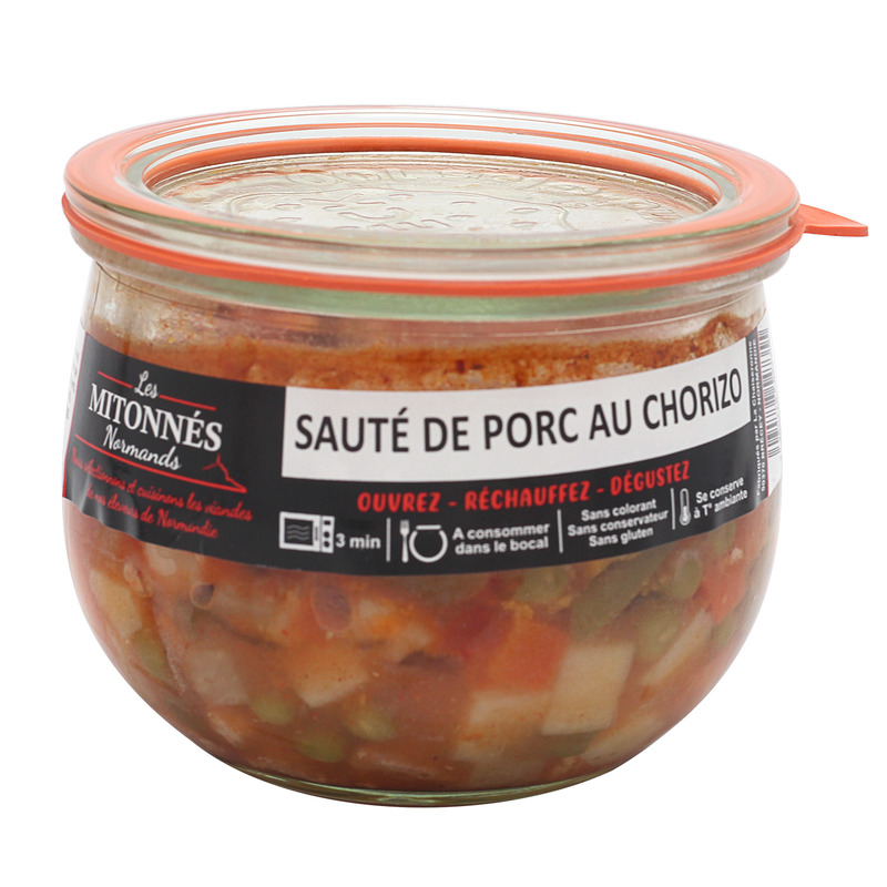 Sauted Normand pork with chorizo verrine 375g