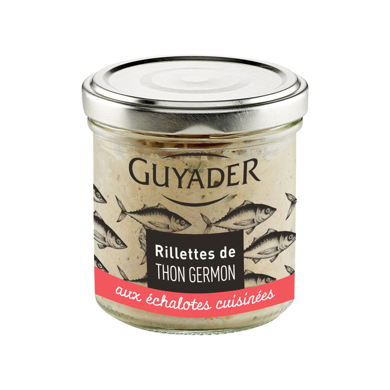 Rillettes de thon germon aux échalotes cuisinées 120g