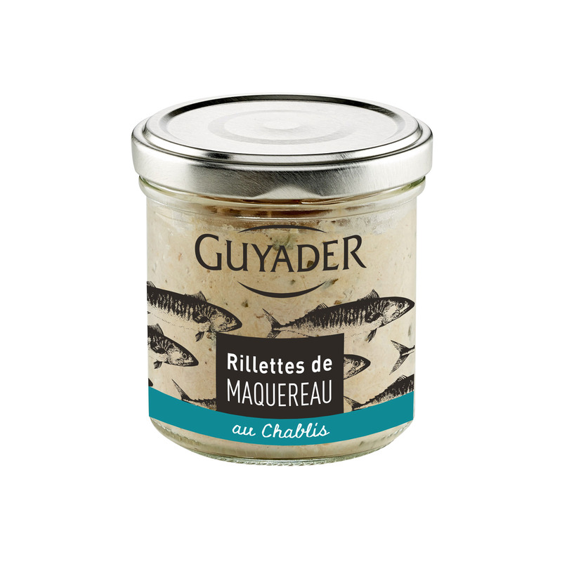 Rillettes de maquereau au chablis bocal 120g