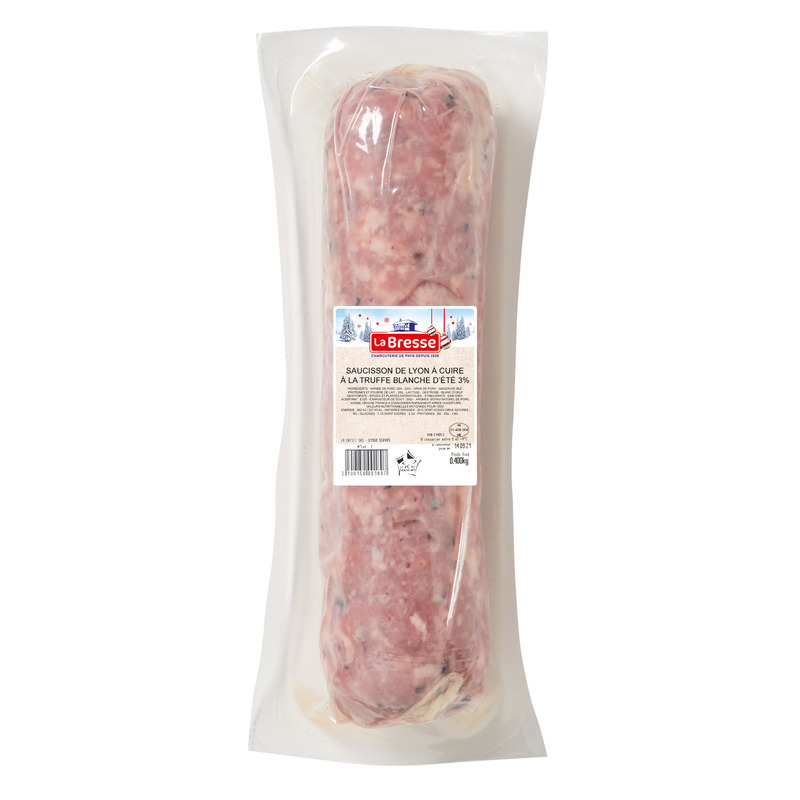 Saucisson de Lyon à cuire à la truffe blanche d'été 