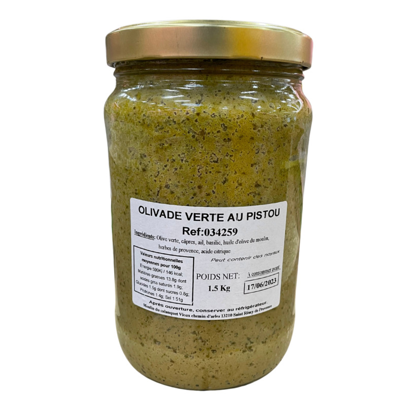 Olivade verte bocal 1,5kg
