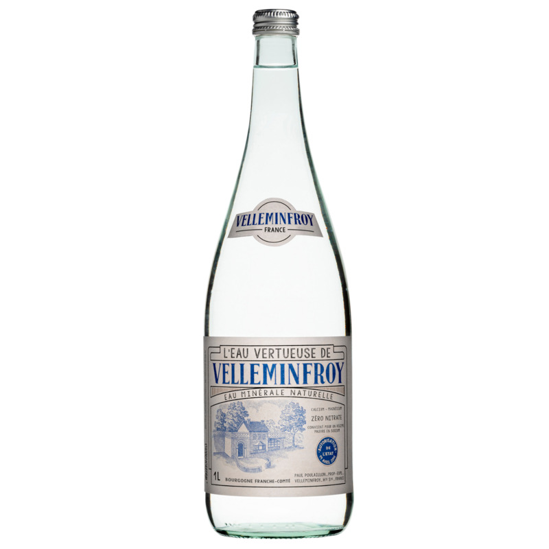 Velleminfroy still water vintage glass bottle 1L