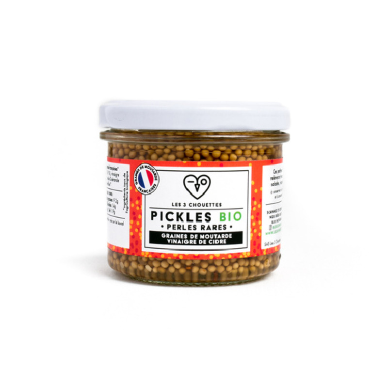 Pickles graine de moutarde française et vinaigre de cidre français BIO bocal 110g