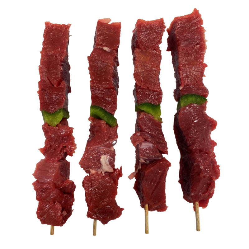 French beef plain skewers atm.packed 8x±100g