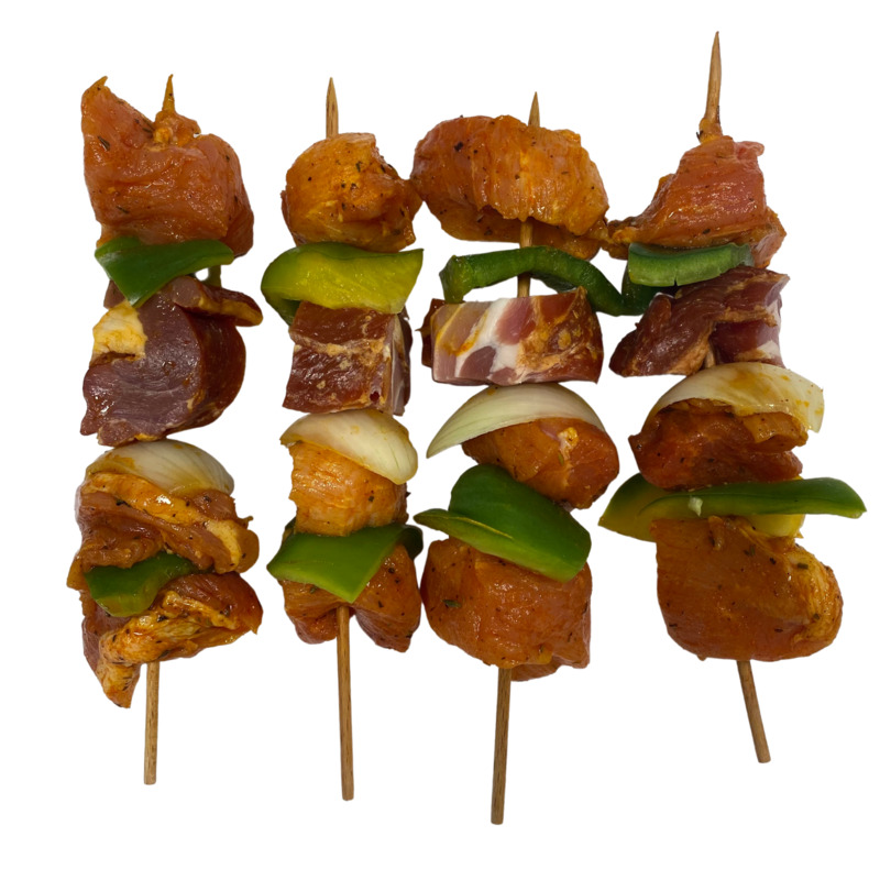 Provencal style marinated french pork skewers atm.packed 4x±160g
