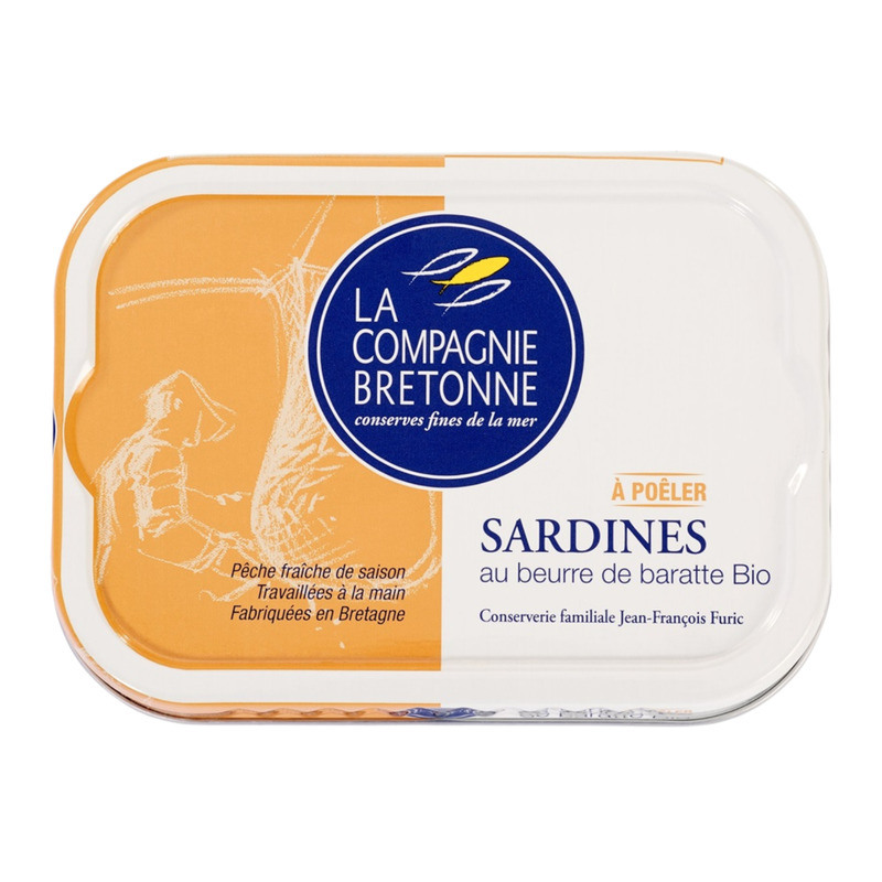Sardine au beurre de baratte BIO à poêler 115g
