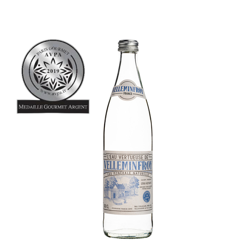 Eau pétillante Velleminfroy bouteille verre vintage 1L - Carré de Boeuf  Rungis