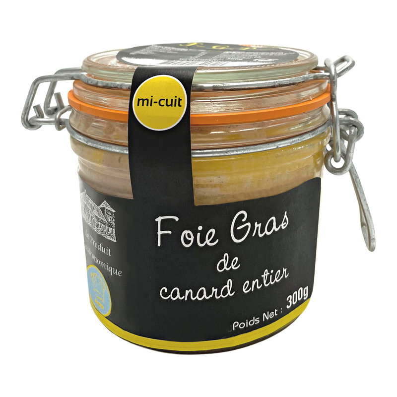 Semi-cooked whole foie gras jar 180g