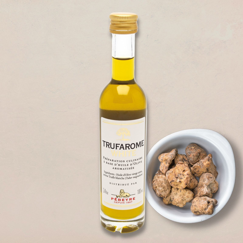 Préparation à base d'huile d'olive aromatisée à la truffe blanche 10cl