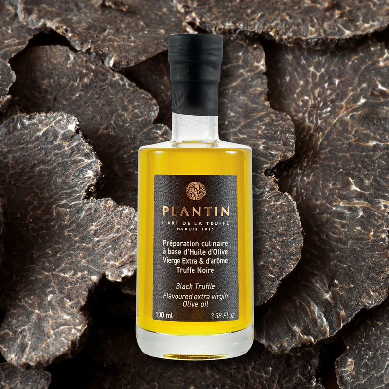 Culinary preparation with olive oil flavoured with black truffle 10cl