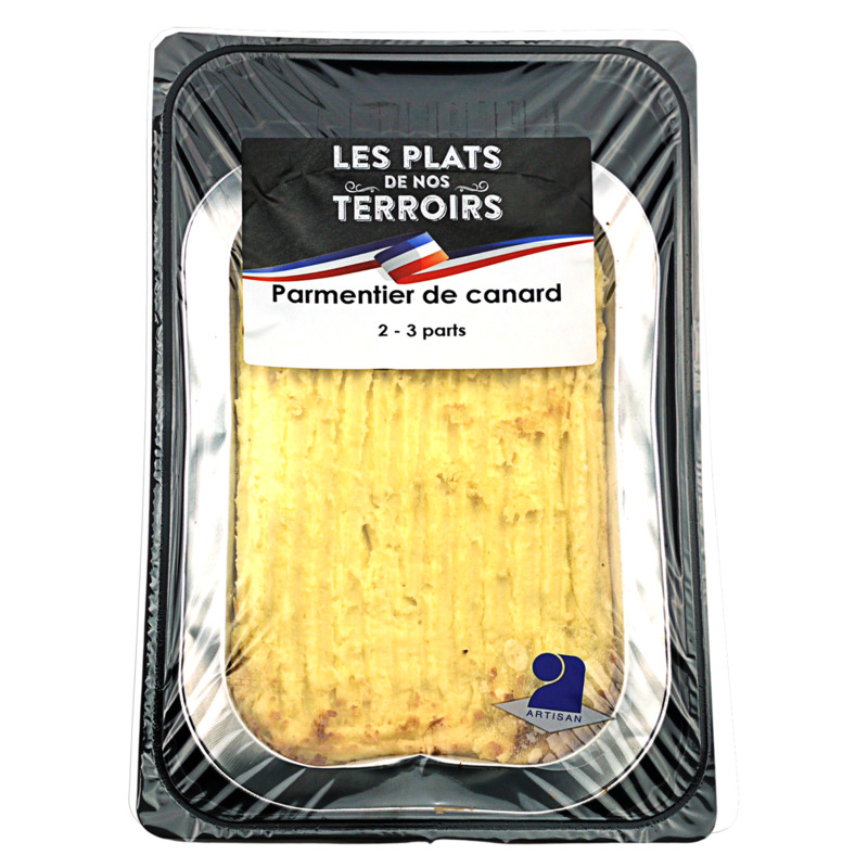 Parmentier de canard barquette 800g