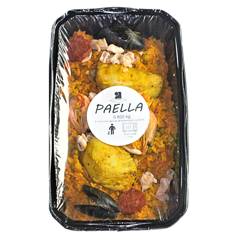 Paëlla barquette 800g