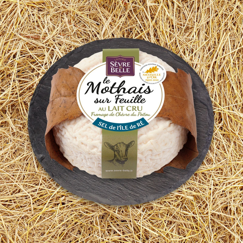 Le Mothais sur feuille | Fromage de chèvre au lait cru français 150g