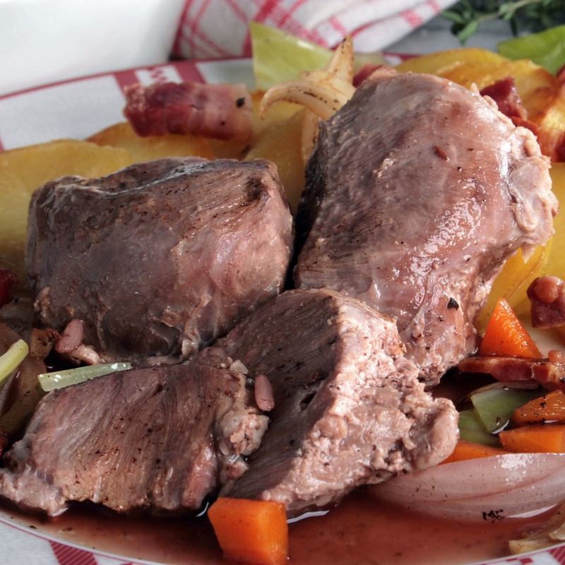 Joue de porcelet cuisinée s/ vide ±1,5kg
