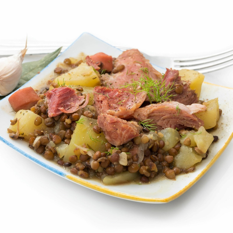 Echine porc s/os cuite s/ vide ±3kg