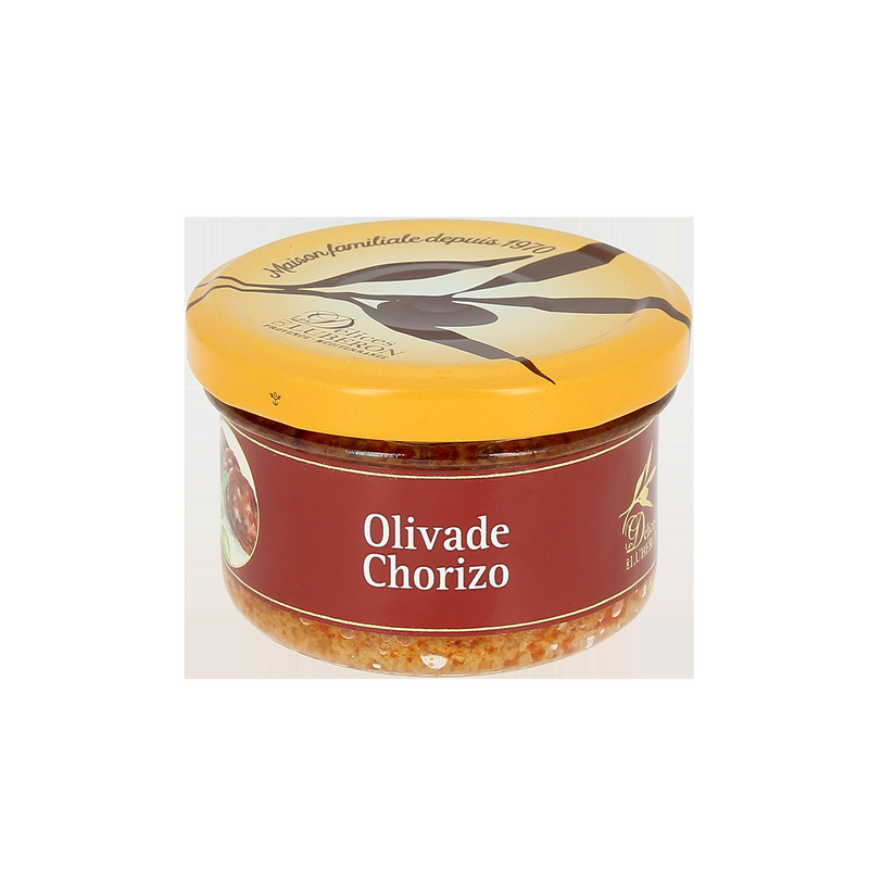 Olivade chorizo with local green olives spread jar 90g