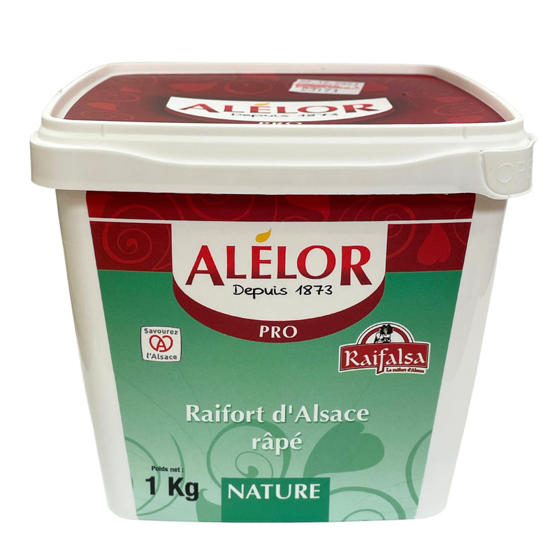 Raifort d'Alsace râpé barquette 1kg