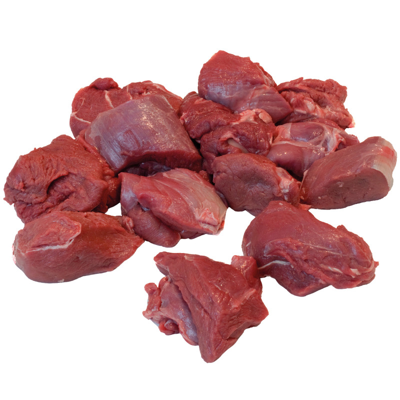 Venison sauté pieces 60-80g vaccum packed ±2.5kg