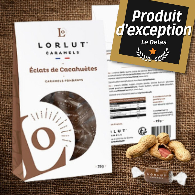 Caramels fondants éclats de cacahuètes 75g