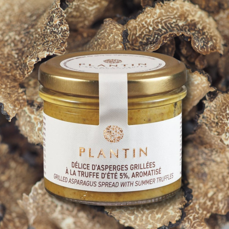 Délice d'asperges grillées à la truffe d'été 5%, verrine 100g
