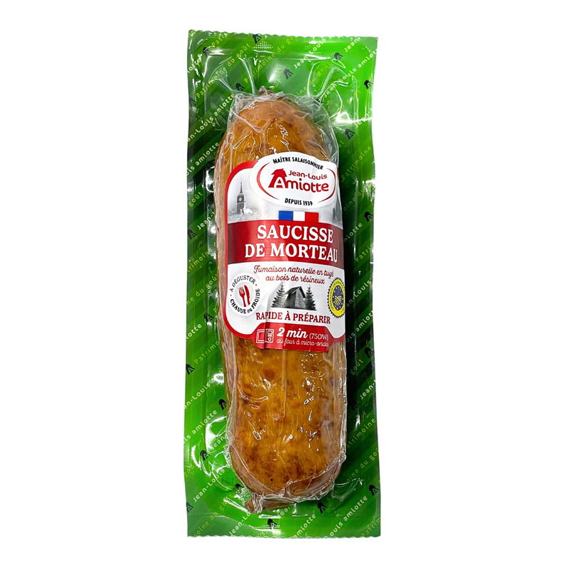 Saucisse de Morteau cuite IGP porc français boyau naturel s/ vide x1 250g