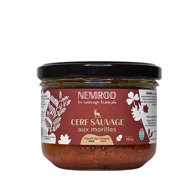 Wild french deer terrine with morels verrine 180g