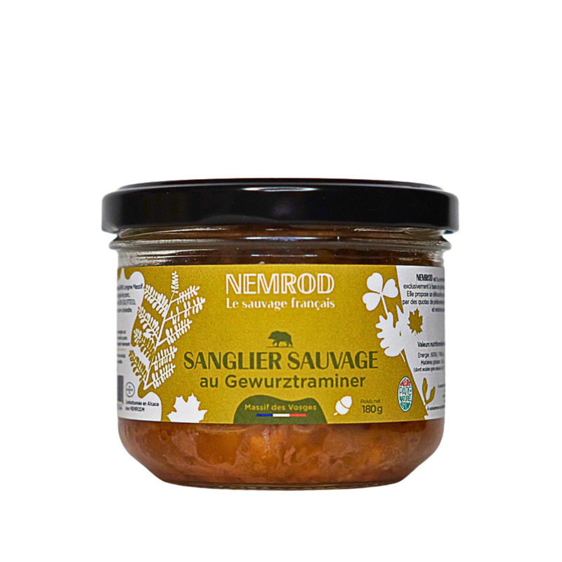 French wild boar terrine with Gewurztraminer verrine 180g
