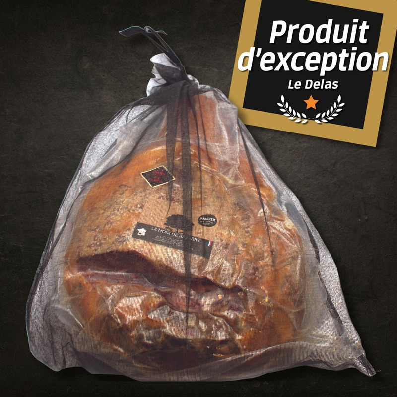 Jambon sec de porc noir de Bigorre AOC 24 mois AC s/ os ±6,5kg