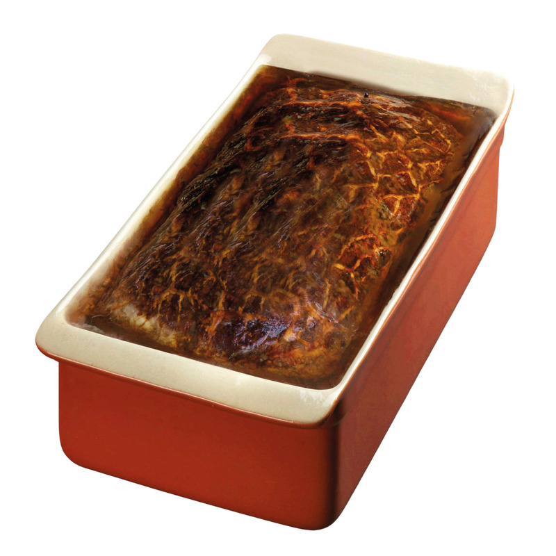 Country-style pâté Breton PGI french pork meat stoneware terrine ±3.5kg