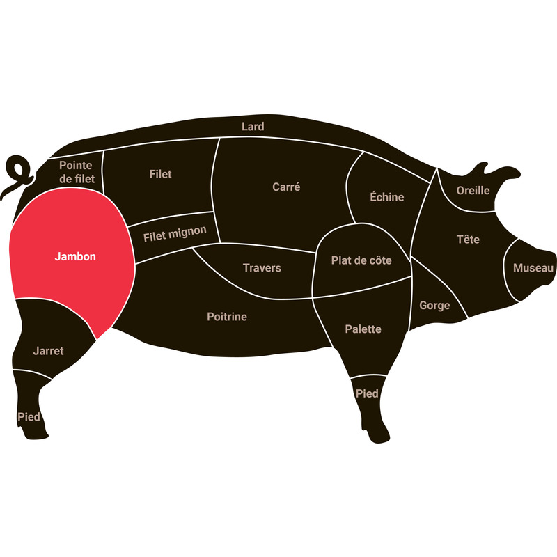 Araignée de porc s/ vide ±1kg ⚖