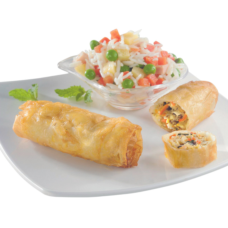 Nems au porc barquette 8x65g + 2 sauces