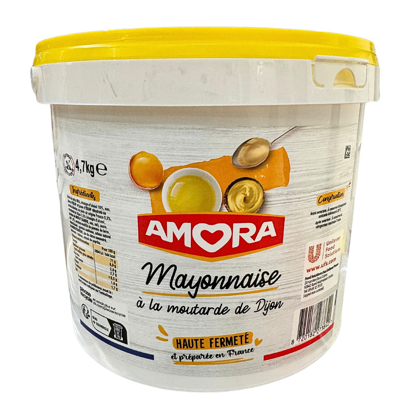 Mayonnaise à la moutarde de Dijon Haute Fermeté seau 4,7kg