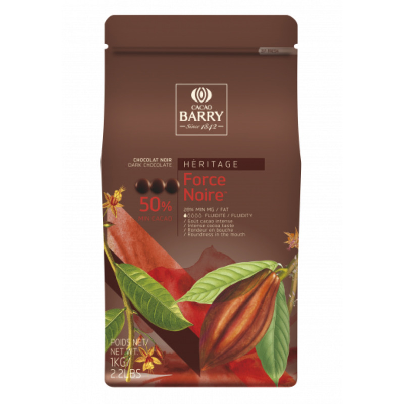 Chocolat noir 50% Force Noire pistoles 1kg