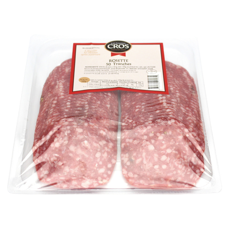 Rosette pur porc 50 tranches 500g