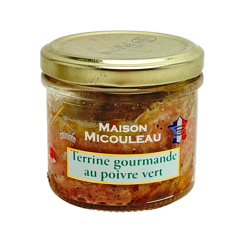 Terrine gourmande au poivre vert bocal 90g
