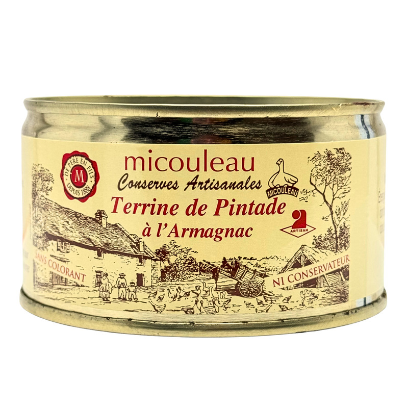 Terrine de pintade à l'armagnac boîte 200g