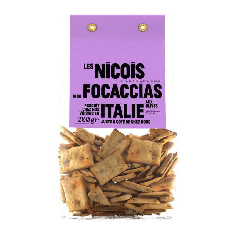Mini focaccia aux olives de Papi Armando 200g