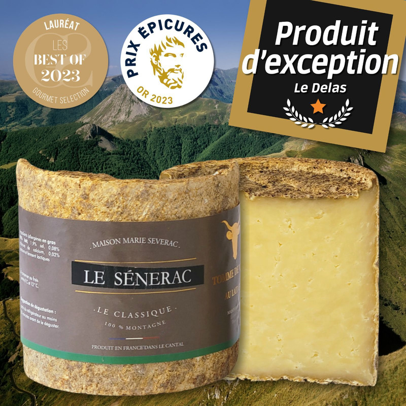 Le Sénerac | Tomme fermière au lait cru 3 à 5 mois d'affinage ±680g