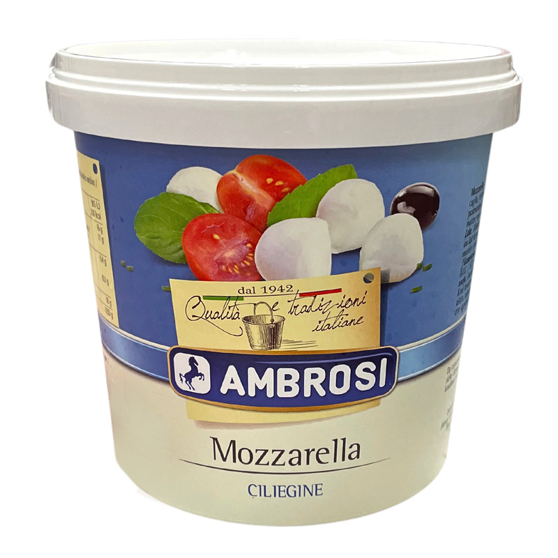 Mozzarella balls ±200x5g bucket 1kg
