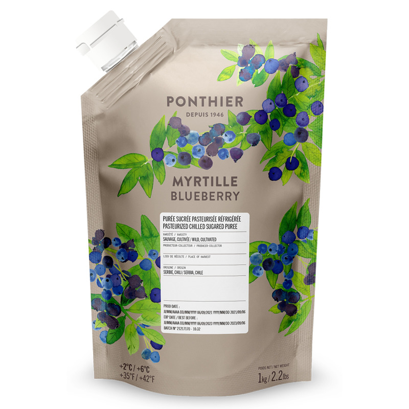 Purée de myrtille frais doypack 1kg