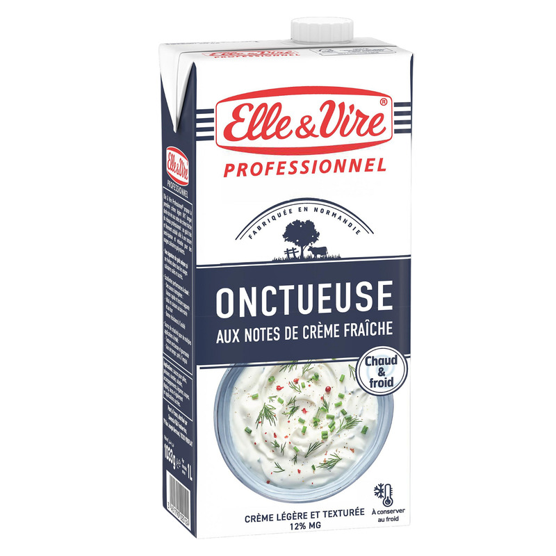 Cooking cream with notes of sour cream 12% semi-thick 1L