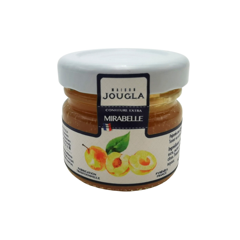 Confiture de prune mirabelle extra pot individuel 72x28g