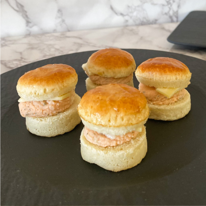 ❆ Mini burger saumon 20x15g